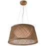 Maxim Bahama 20.25" Wide 1-Light Natural Rattan Pendant Light