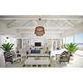 Thumbnail3 of Maxim Bahama 20.25" Wide 1-Light Natural Rattan Pendant Light more views