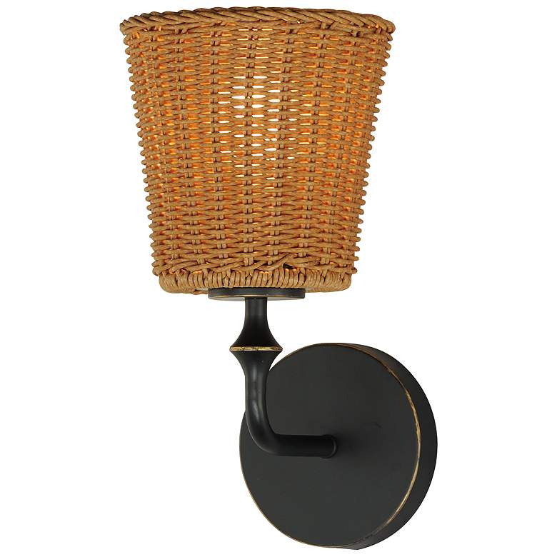 Image 1 Maxim Baja 12" High Dark Bronze 1-Light Sconce