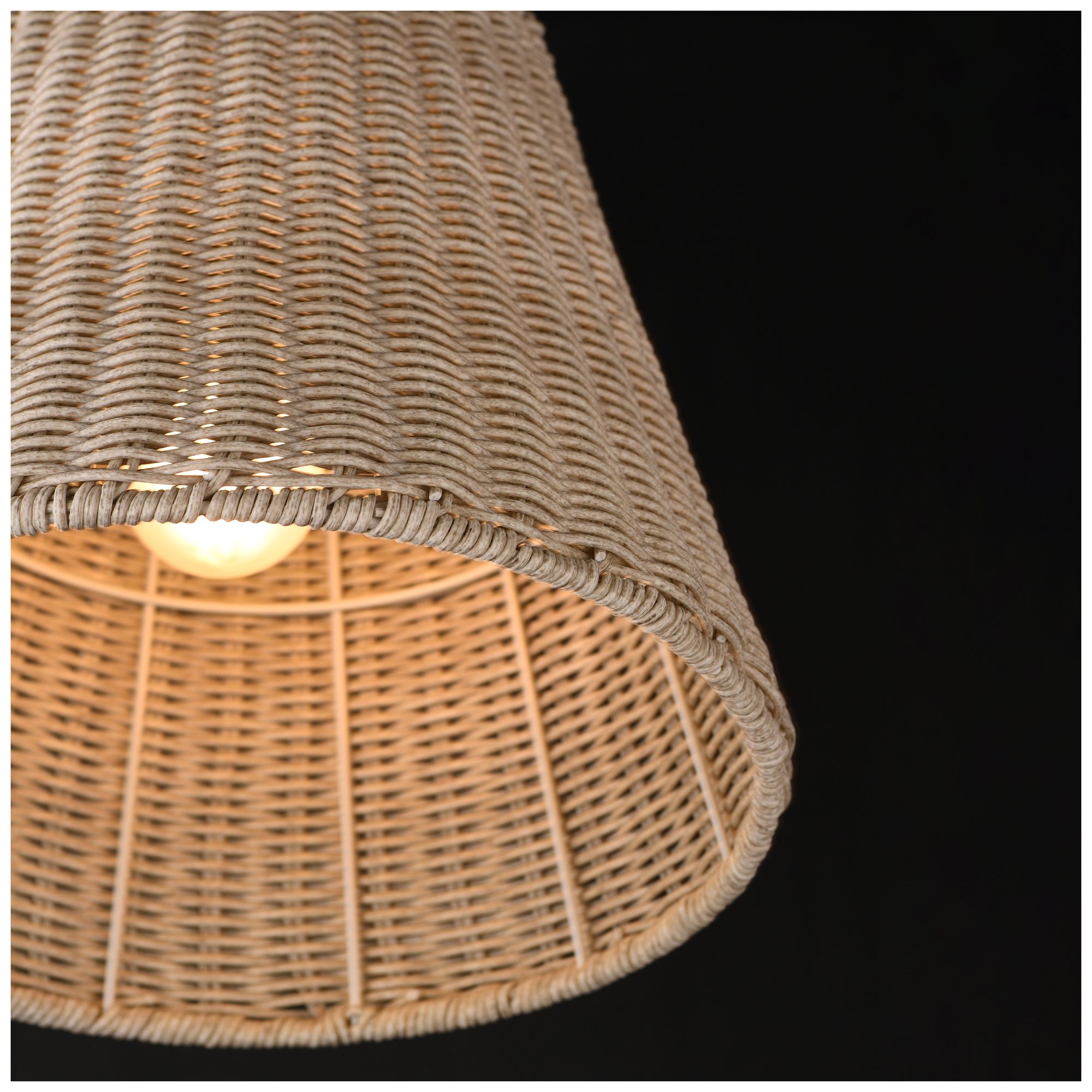 Maxim Baja 12" White/Natural Aged Brass Single Pendant