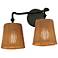 Maxim Baja 15" Wide Dark Bronze 2-Light Wall Sconce