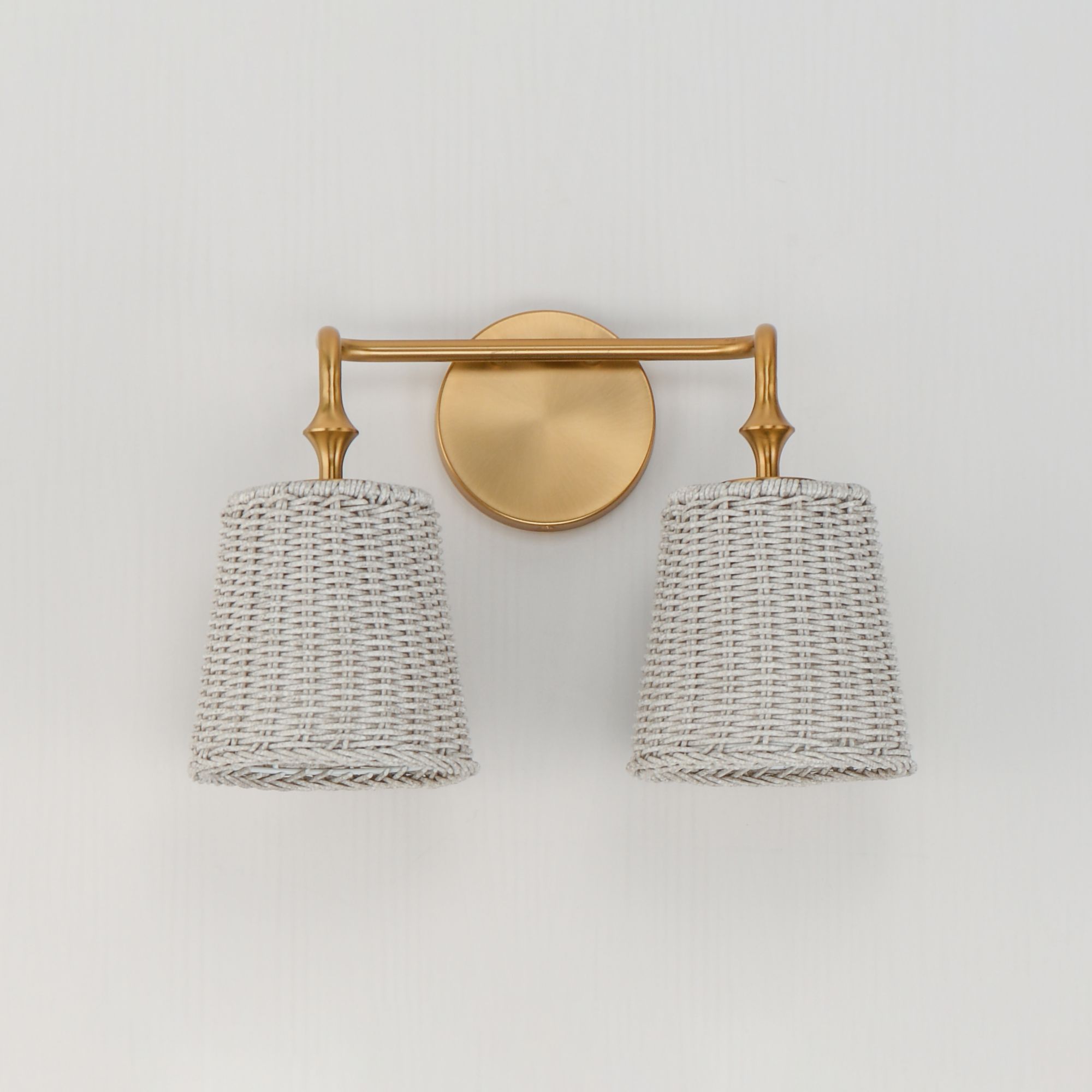 Image 2 Maxim Baja 15" Wide Natural Aged Brass 2-Light Wall Sconce more views