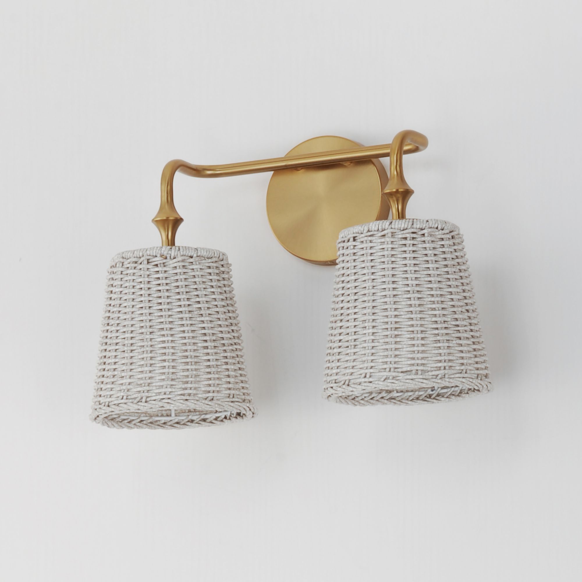 Image 4 Maxim Baja 15" Wide Natural Aged Brass 2-Light Wall Sconce more views