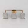 2_Maxim Baja 24 1/4"W Aged Brass and Rattan 3-Light Bath Light more views