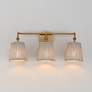 3_Maxim Baja 24 1/4"W Aged Brass and Rattan 3-Light Bath Light more views