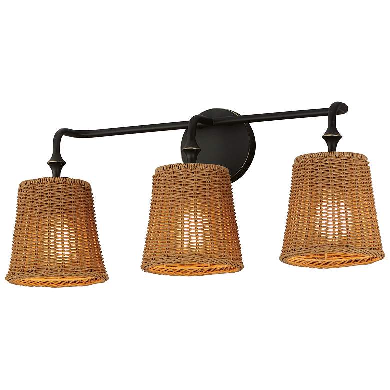 Image 1 Maxim Baja 24" Wide Dark Bronze 3-Light Bath Vanity
