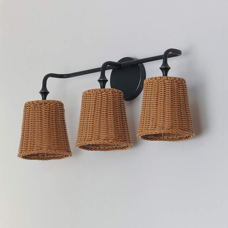 Image 4 Maxim Baja 24" Wide Dark Bronze 3-Light Bath Vanity more views