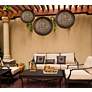 4_Maxim Bali 24" Wide Chocolate Weave Outdoor Pendant Light more views