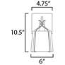 6_Maxim Bandera 10 1/2" High Dark Bronze 1-Light Wall Sconce more views