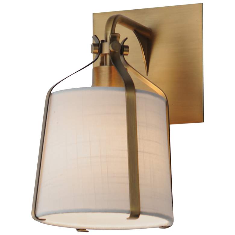 Image 2 Maxim Bandera 10 1/2" High Natural Aged Brass 1-Light Wall Sconce