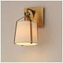 1_Maxim Bandera 10 1/2" High Natural Aged Brass 1-Light Wall Sconce