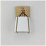 3_Maxim Bandera 10 1/2" High Natural Aged Brass 1-Light Wall Sconce more views