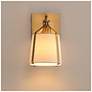 4_Maxim Bandera 10 1/2" High Natural Aged Brass 1-Light Wall Sconce more views