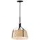 Maxim Bandera 14" Dark Bronze 1-Light Pendant