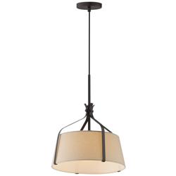 Maxim Bandera 14" Dark Bronze 1-Light Pendant