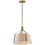 1_Maxim Bandera 14" Natural Aged Brass 1-Light Pendant