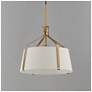 2_Maxim Bandera 14" Natural Aged Brass 1-Light Pendant more views