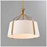 3_Maxim Bandera 14" Natural Aged Brass 1-Light Pendant more views