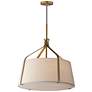 1_Maxim Bandera 20" Natural Aged Brass 3-Light Pendant