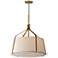 Maxim Bandera 20" Natural Aged Brass 3-Light Pendant