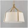 2_Maxim Bandera 20" Natural Aged Brass 3-Light Pendant more views