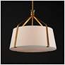 3_Maxim Bandera 20" Natural Aged Brass 3-Light Pendant more views