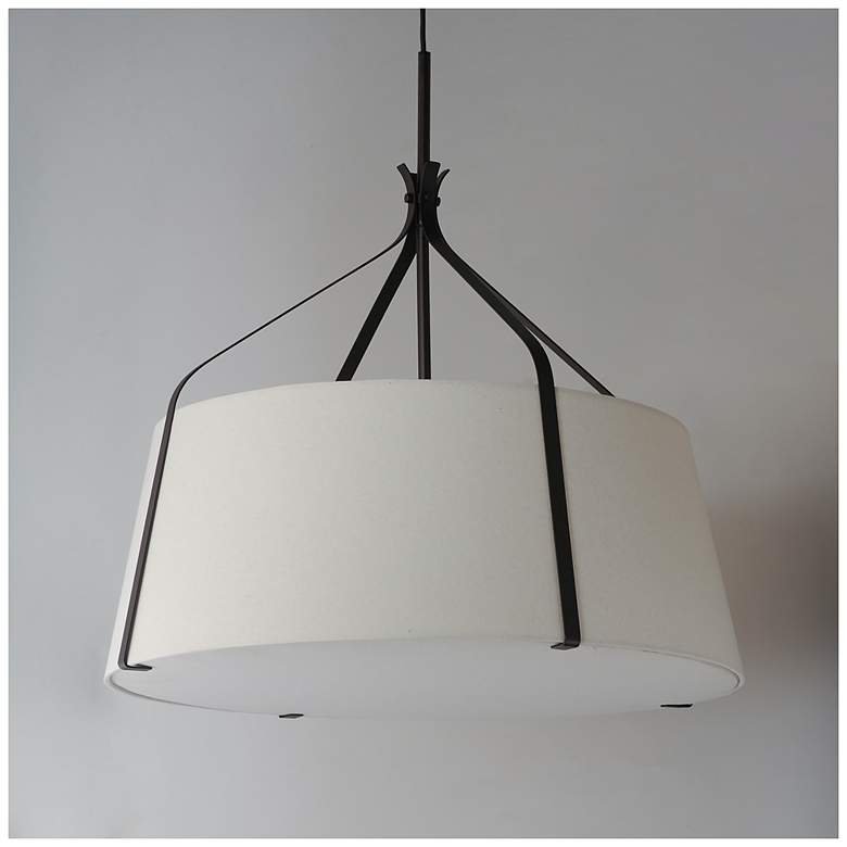 Image 2 Maxim Bandera 30" Dark Bronze 4-Light Pendant more views