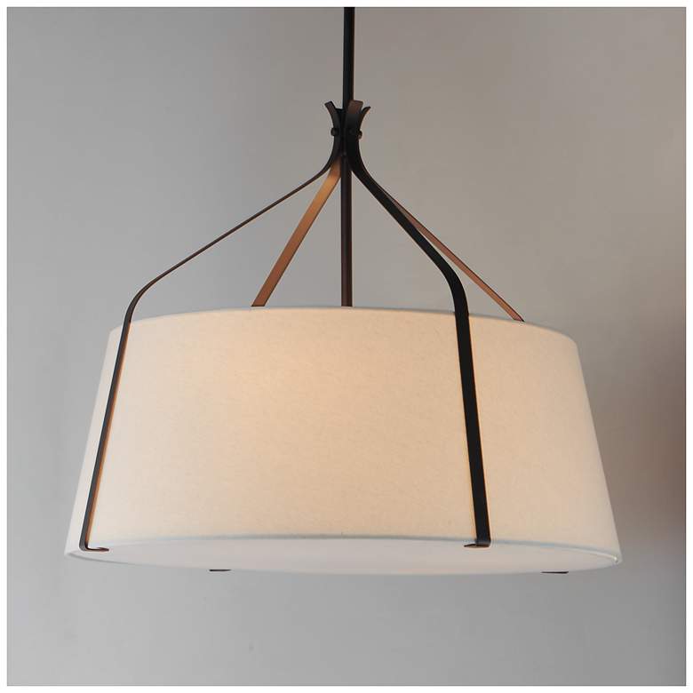 Image 3 Maxim Bandera 30" Dark Bronze 4-Light Pendant more views