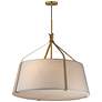 1_Maxim Bandera 30" Natural Aged Brass 4-Light Pendant