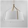 2_Maxim Bandera 30" Natural Aged Brass 4-Light Pendant more views
