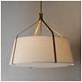 3_Maxim Bandera 30" Natural Aged Brass 4-Light Pendant more views