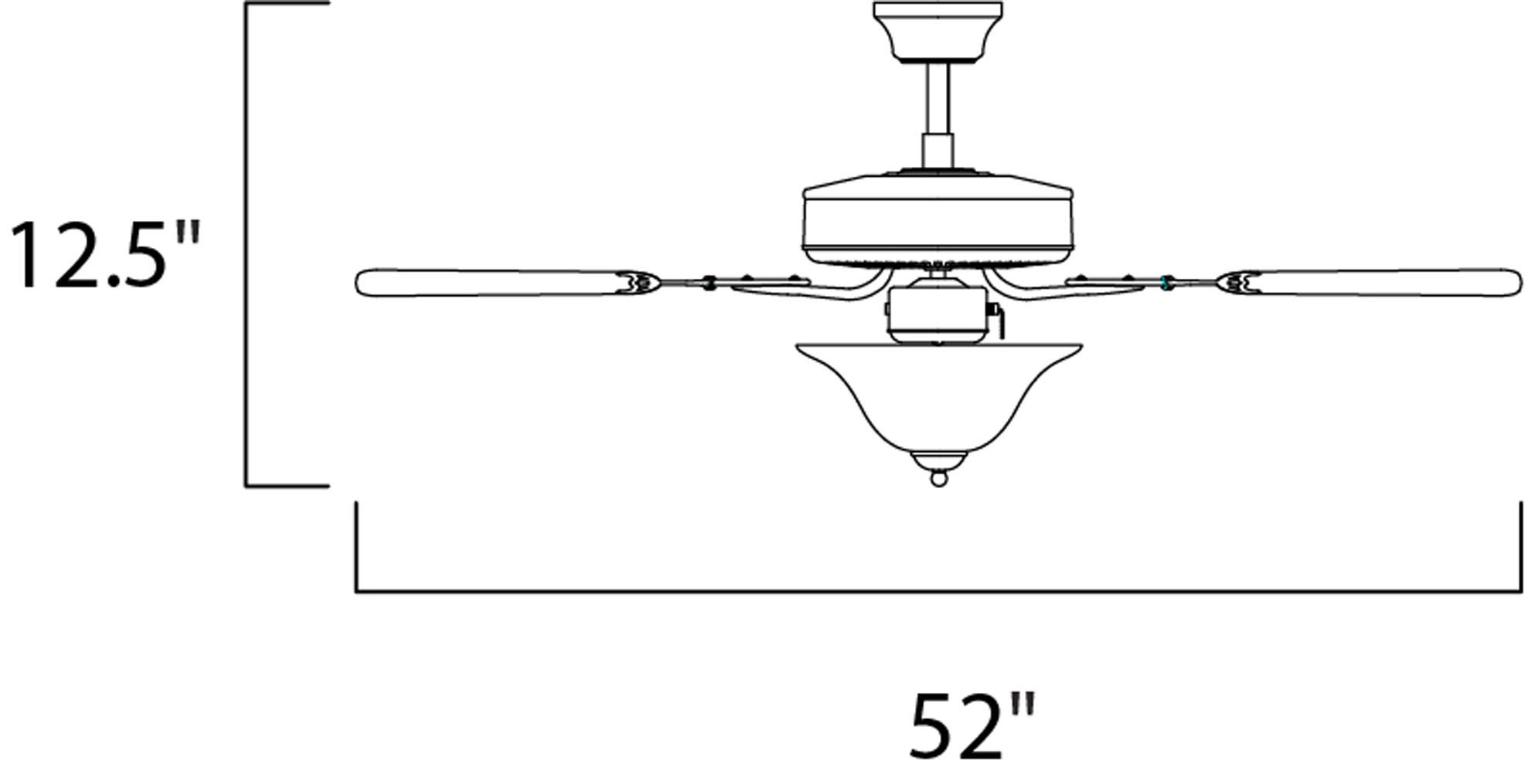 Image 3 Maxim Basic-Max 52" Outdoor Bronze Fan more views