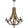 2_Maxim Basque 32" Wide Driftwood 8-Light Chandelier