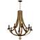 Maxim Basque 32" Wide Driftwood 8-Light Chandelier