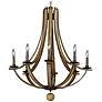 3_Maxim Basque 32" Wide Driftwood 8-Light Chandelier more views