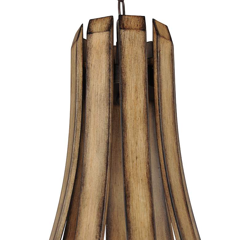 Image 4 Maxim Basque 32" Wide Driftwood 8-Light Chandelier more views