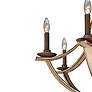 5_Maxim Basque 32" Wide Driftwood 8-Light Chandelier more views