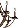 6_Maxim Basque 32" Wide Driftwood 8-Light Chandelier more views