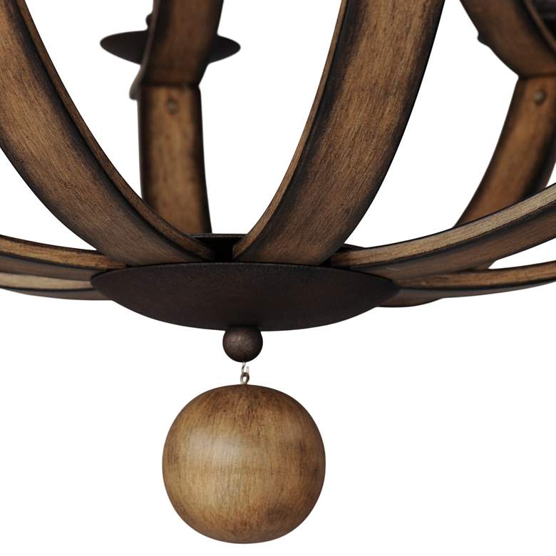 Image 7 Maxim Basque 32" Wide Driftwood 8-Light Chandelier more views