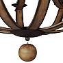 7_Maxim Basque 32" Wide Driftwood 8-Light Chandelier more views