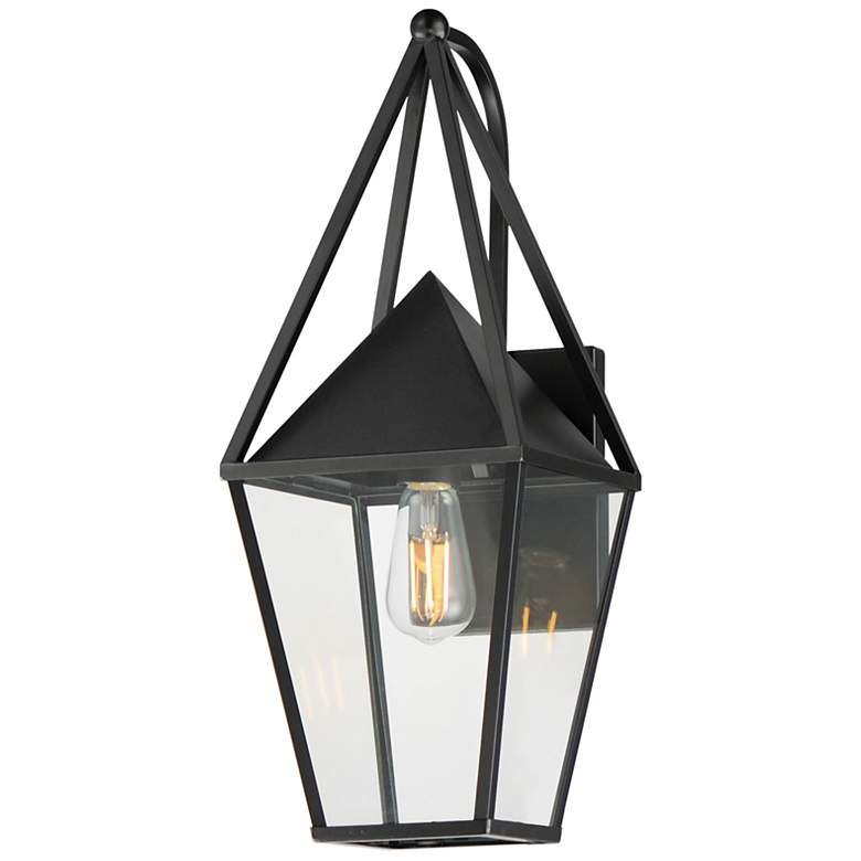 Image 1 Maxim Bavaria 20 1/2" High Black 1-Light Wall Sconce