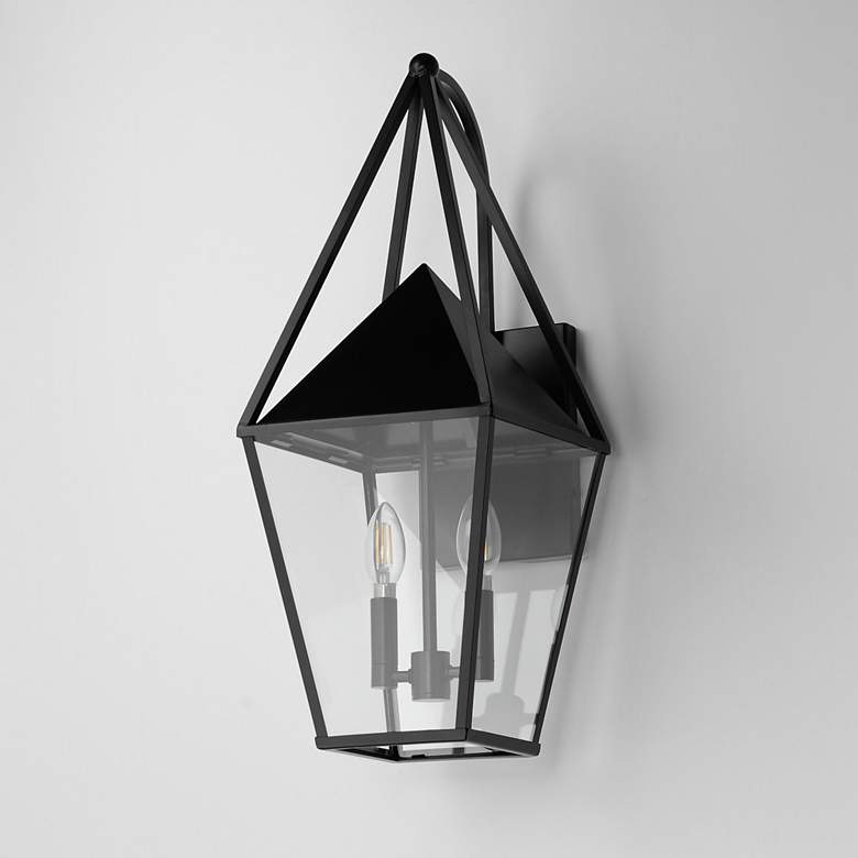 Image 4 Maxim Bavaria 22 3/4" High Black Large 2-Light Outdoor Wall Sconce more views