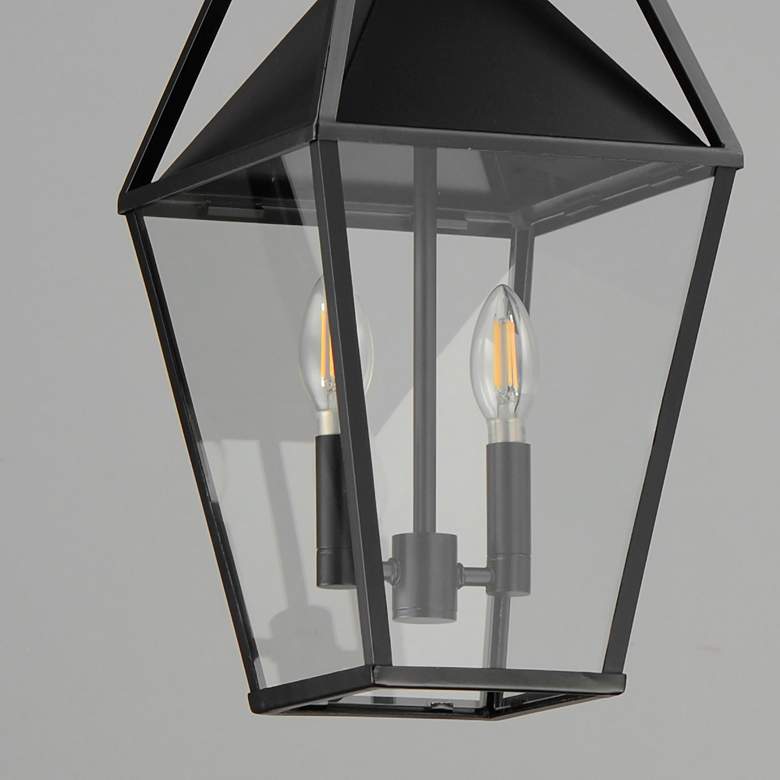Image 2 Maxim Bavaria 9" Wide Black 2-Light Large Outdoor Pendant more views