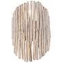 1_Maxim Baywood 18" High Weathered White/Bronze Wall Sconce