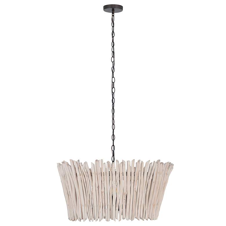 Image 2 Maxim Baywood 24" Wide Textured Bronze 4-Light Chandelier more views
