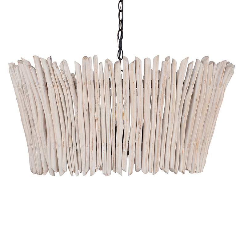 Image 3 Maxim Baywood 24" Wide Textured Bronze 4-Light Chandelier more views