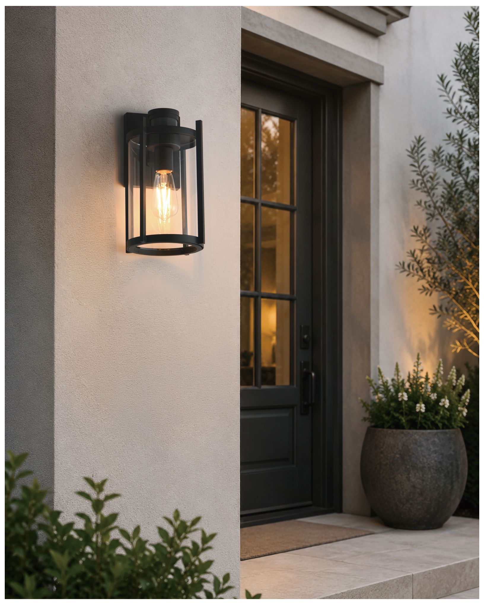 Maxim Belfry 12" High Black 1-Light Wall Sconce w/ MSP