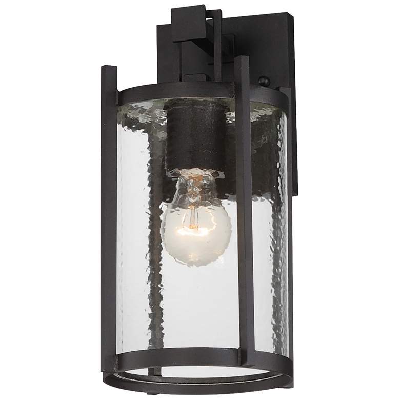 Image 2 Maxim Belfry 13" High Black 1-Light Wall Light