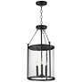 1_Maxim Belfry 13" Wide Black 3-Light Pendant