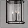 4_Maxim Belfry 13" Wide Black 3-Light Pendant more views